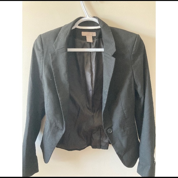 BLACK H&M BLAZER - Picture 3 of 5